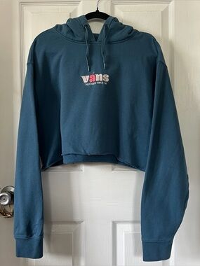 vans cut cropped hoodie